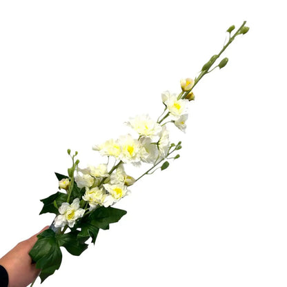 Grote 3-takkige delphinium | Zijden kunstbloem | Lengte 70cm  1stk