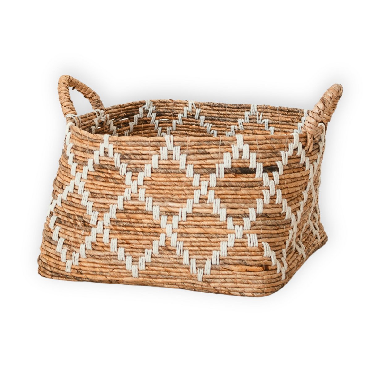 GANDARIA Boho Was-, Plank- &amp; Opbergmand – Bananenvezel (2 Maten)