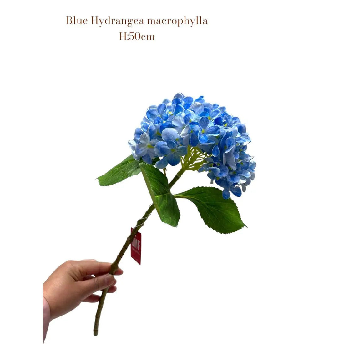 Artificial flowers Hydrangea Macrophylla Blue | Zijden kunstbloem | Lengte 50 1stk