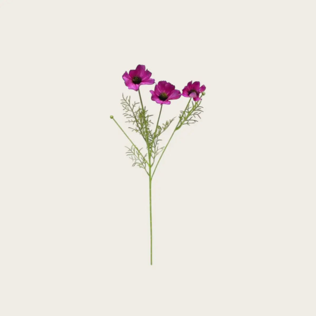3D real touch chrysanthemum purple | Zijden kunstbloem | Lengte 52cm  1stk