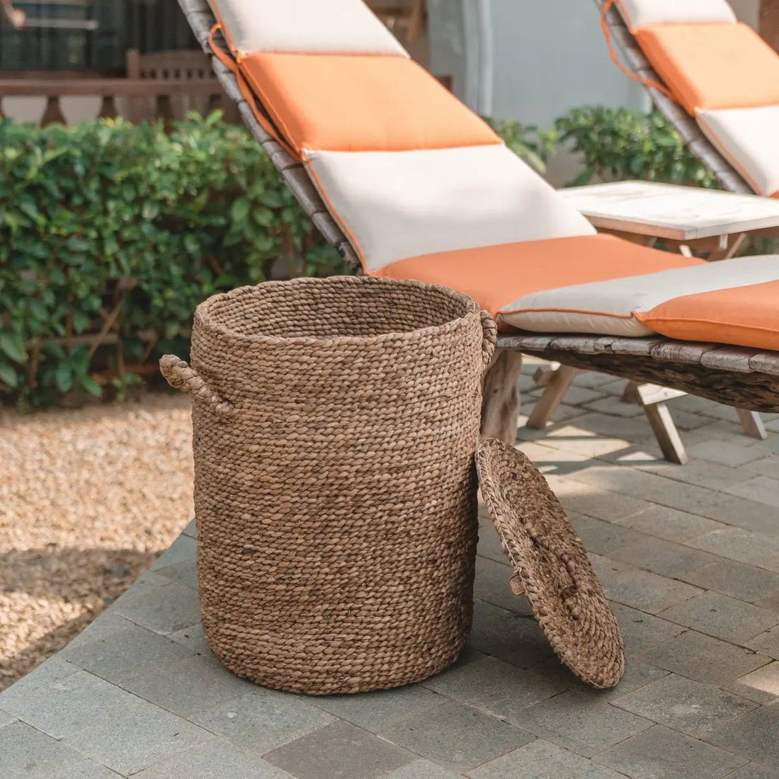 Opbergmand IKAT – Wasmand met Deksel