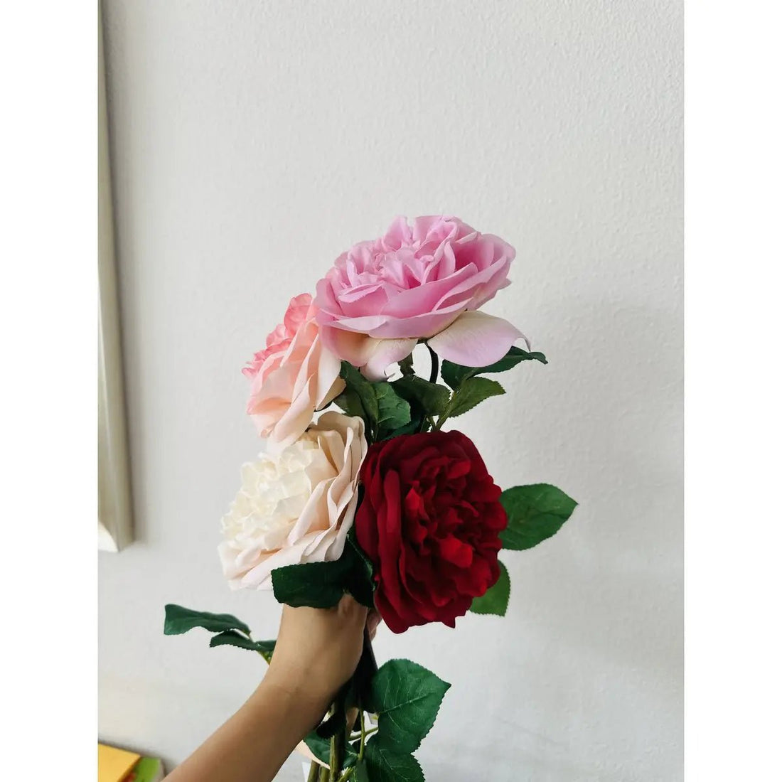 Hand Touch Rose 65cm Purplek 1stk