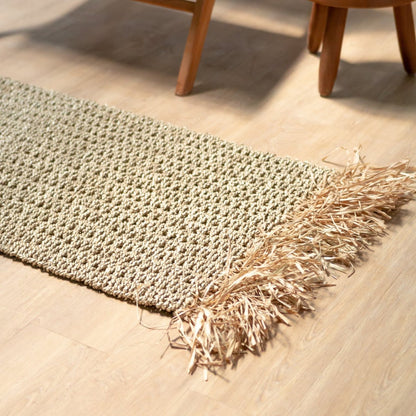 Zeegras Vloerkleed 120x60 cm met Kwastjes – BARA