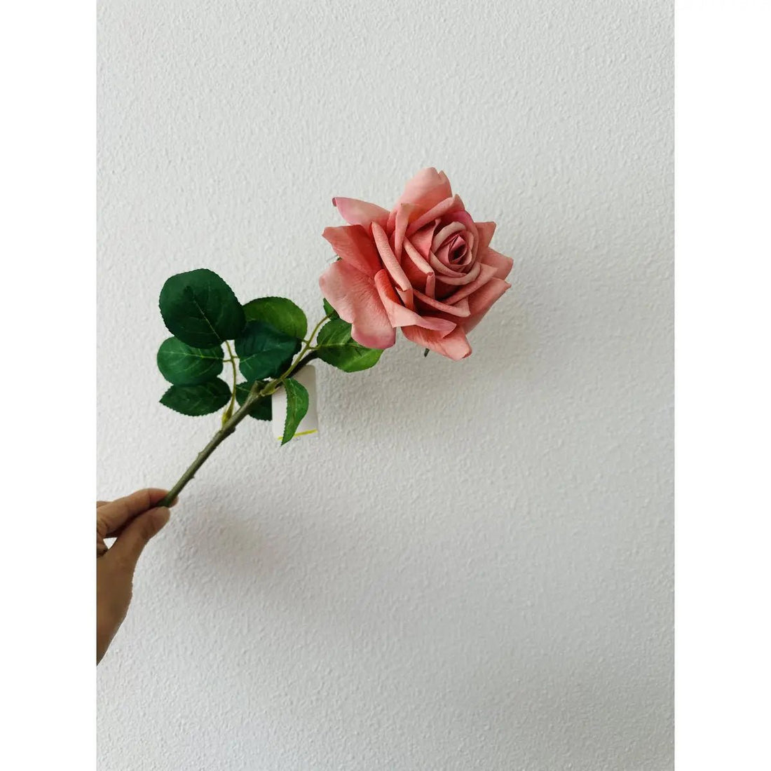 Hand Touch Rose 72cm ROZE 2STUKS