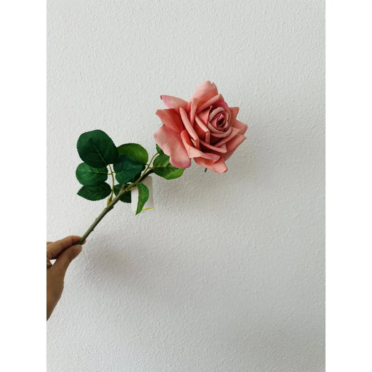 Hand Touch Rose 72cm ROZE 2STUKS