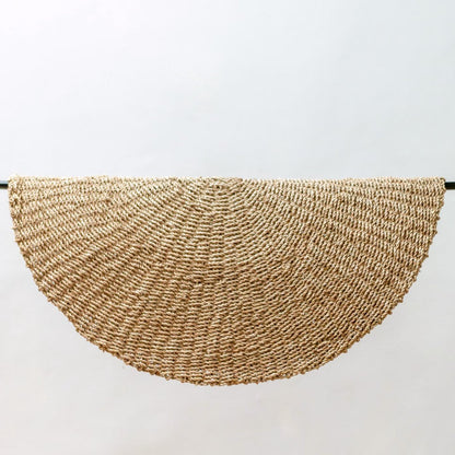 Rond Zeegrasvloerkleed 100-120 cm – Boho Stijl &amp; Handgeweven – LOKA Beige