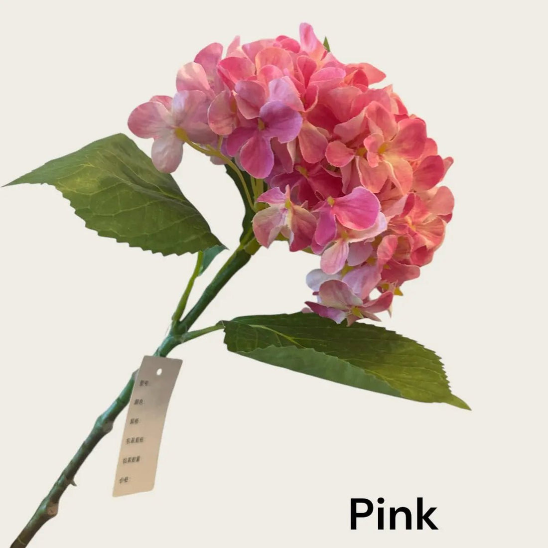 Kortstengelige frisse hortensia | Zijden kunstbloem | Lengte 47cm  1stk