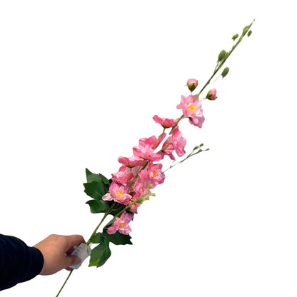 Grote 3-takkige delphinium | Zijden kunstbloem | Lengte 70cm  1stk