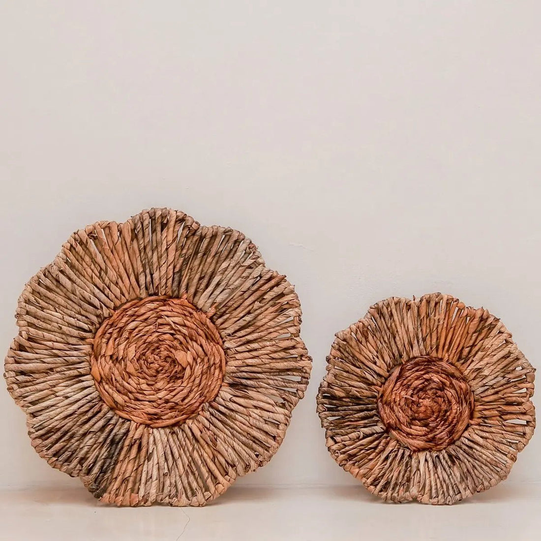 Wanddecor of Schaal MELAYA Wandmand van Bananenvezel 2 Maten