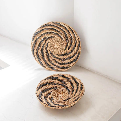 BANDUNG Ronde Wandmand of Decoratieve Schaal – Waterhyacint