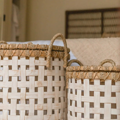 Wasmand met Deksel IRAYA van Bamboe