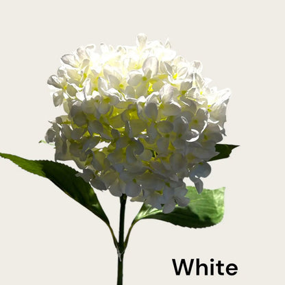 Kortstengelige frisse hortensia | Zijden kunstbloem | Lengte 47cm  1stk