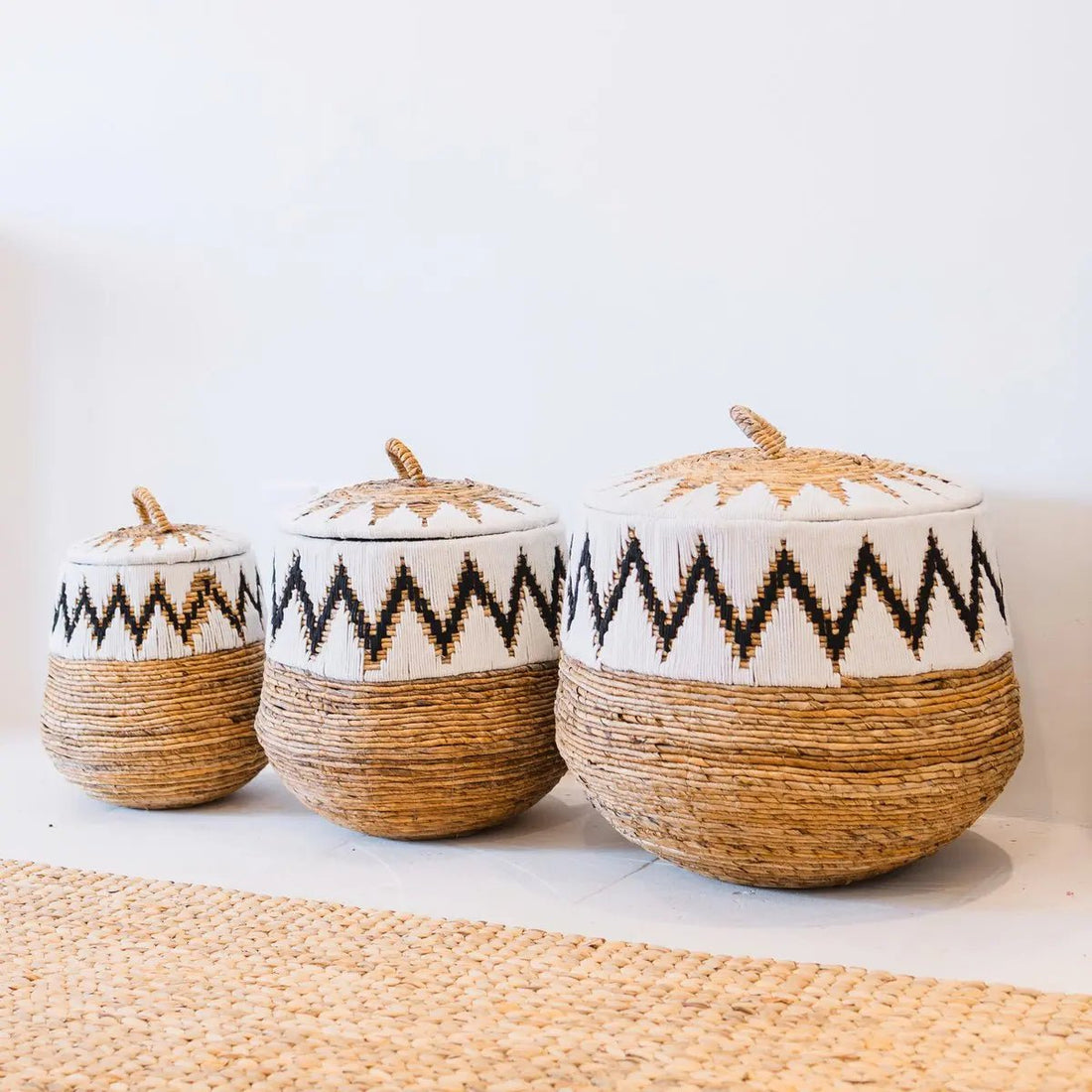 PALEM Ronde Boho Wasmand – 3 Maten
