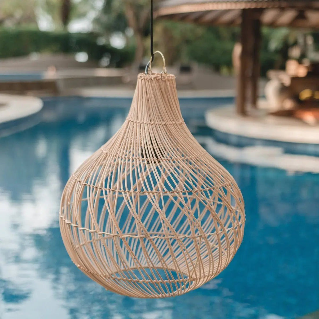 Rotan Hanglamp KENARI – Boho Lampenkap, Handgemaakt