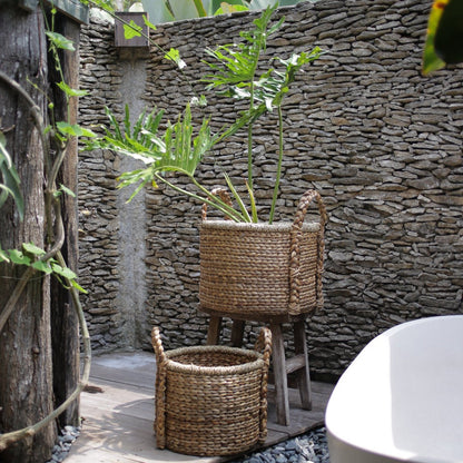 CANGGU Waterhyacint Mand – Plant-, Was- &amp; Opbergmand 3 Maten
