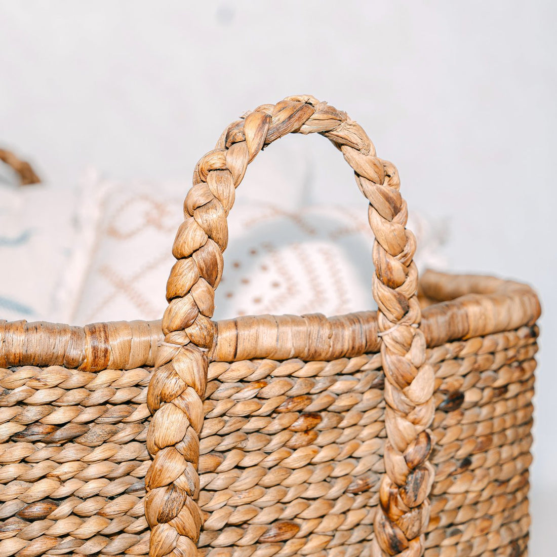 Extra Grote Mand – Handgemaakt van Natuurlijke Waterhyacint