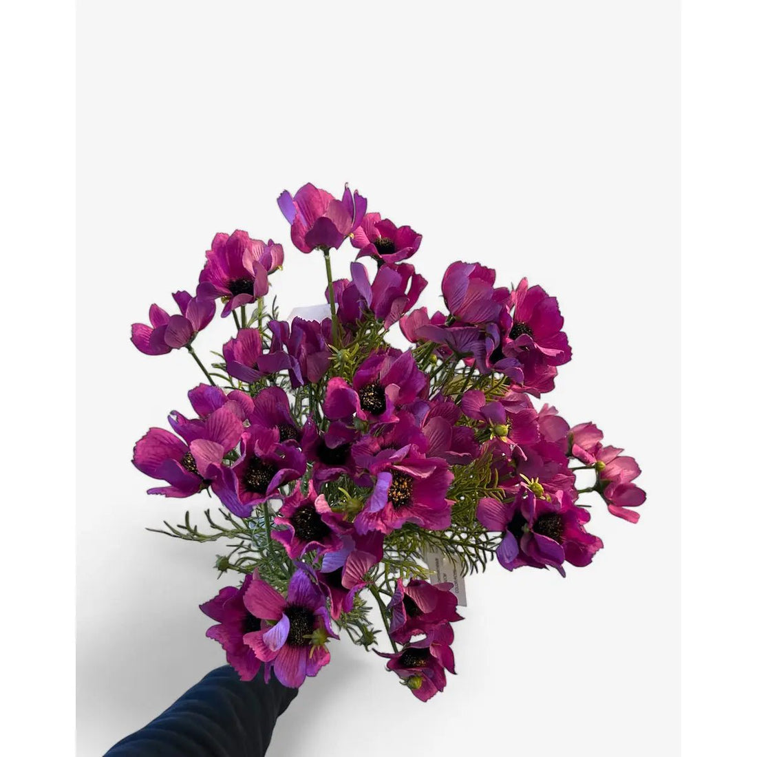 3D real touch chrysanthemum purple | Zijden kunstbloem | Lengte 52cm  1stk
